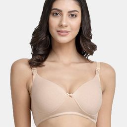 Inner Sense Organic Cotton Antimicrobial Padded Non-Wired Feeding Sustainable Bra-picture-12