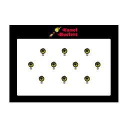 Comet Busters 10 Pcs Embellished Reusable Designer Bindis - Olive Green-picture-21