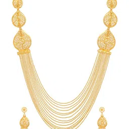 Shining Diva Gold Plated  Necklace & Earrings-picture-22