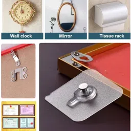 sellzino Wall Adhesive Hooks For Hanging Heavy Duty For Kitchen, Bedroom, Bathroom Hook 20 image 5