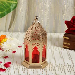 bhaktiroots Multicolor Steel Table Lantern image 3