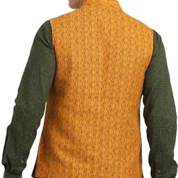 turtle Self Design Men Waistcoat image 2