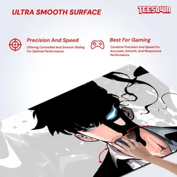 Teesown Solo Leveling anime XXL Mouse Pad for Laptop Desktop PC Gaming Non Slip Base Mousepad image 3