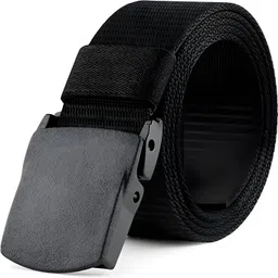 fitknot Men Casual, Evening, Party Black Nylon, Plastic Belt-picture-14