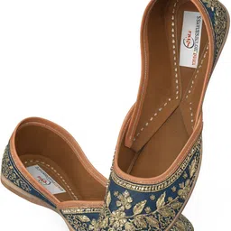 smrworld Leather Punjabi Juti Bellies For Women image 4
