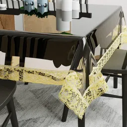 shavin Solid 6 Seater Table Cover image 2