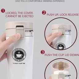 nirvaana Thermos Vacumm Insulated Cup for Coffee,Tea,Etc,Hot & Cold Vacumm Thermos Cup Stainless Steel Coffee Mug image 3