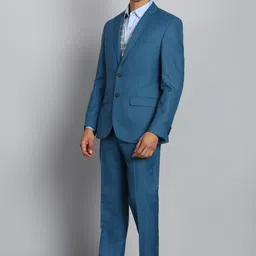 park avenue Men 3 Piece Suit Solid Suit image 2