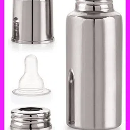 mumma Stainless Steel Baby Feeding Bottle - 300 ml-picture-14