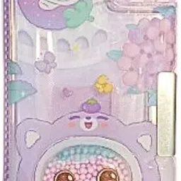 nazaars Double Compartment Pencil Box, Button Enabled Storages and Sharpener for Kids cute rabbit Art Plastic Pencil Box image 2