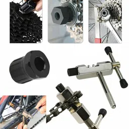 lorwadiya Cycle Tool Chain Cutter Crank Puller BB Tool Sprocket Removal Spoke Key Spanner Cycling Cycle Repair Tool Kit image 2