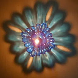 kala decorators 3D Shadow Floating Plastic Decorative Dipawali / Diwali Diya Candle image 5
