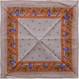 HOMESTIC Rose Bud Print Soft Cotton Hankies ,Set of 12 (Multicolor) ["Multicolor"] Handkerchief image 2