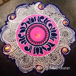 bright bloom Rangoli Powder image 4