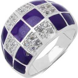Sterling Silver Cubic Zirconia Sterling Silver Plated Ring-image-2