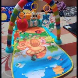 FK_Foldable Baby Activity Gym Mat with Musical Piano and Toy Arch-image-99