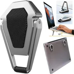 ELIE INDIA Premium Metal Folding Portable - Laptop Stand Non-Slip Base Bracket, 10-17 Inch Cooling Pad-image-2