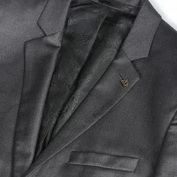 ad by arvind Men Solid Single Breasted Formal Blazer image 4