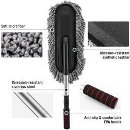 rturo Microfiber Car Cleaning Brush Duster Washer Sponge Dusting Polishing Tool Wet and Dry Duster image 3