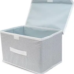 hoomora Foldable Fabric Storage Box with Lid – Set of 2 | Clothes, Toys & Home Storage Storage Box image 2