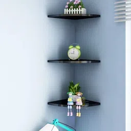 artival crafts MDF Wooden Corner Shelves | Space-Saving Wall Mount Storage | Stylish & Durable Wooden Wall Shelf image 2