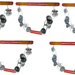 amn sports Wooden Lezim Dance instrument for SET 5 Bhapang Instrument image 2