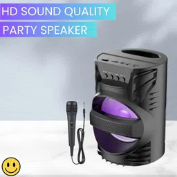 FRONY LZ (PORTABLE WIRELESS BLUETOOTH SPEAKER)Crystal Clear Sound With Karaoke MicA157 15 W Bluetooth Laptop/Desktop Speaker-picture-18