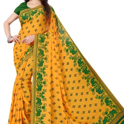 kashvi sarees Printed Daily Wear Georgette Saree image 2