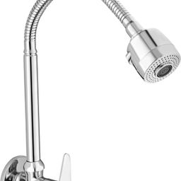 prestige (Brass) Jazz Kitchen Spout Flexible Sink Cock with Spout Rain Spray and Flange Spout Faucet-picture-7