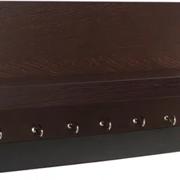captiver Display 7 Hook Wenge Wood Key Holder image 3