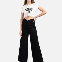 kotty Women Flared Mid Rise Multicolor Jeans image 4
