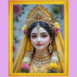 vanaprint Radha Krishna Ji Wall Photo Frame | Premium Home Décor Gift Digital Reprint 12 inch x 9 inch Painting-picture-20