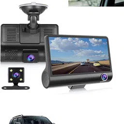 maties 1080P 4 inches LCD car Dash Cam for car security Reverse Assist Camera System Black LCD-picture-26