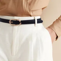 salty Women Casual, Formal, Party Black Artificial Leather Belt-picture-17