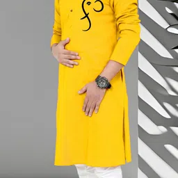 Men Printed Cotton Blend Straight Kurta-image-27