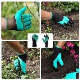 think n selecct Gardening Gloves, Garden Gloves With Right Hand Fingertips ABS Claws Gardening Shoulder Glove image 2