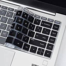 Saco Silicone Skin Keyboard Cover Compatible for - Black Hp Pavilion 14-Dv0054Tu series Laptop Keyboard Skin image 4