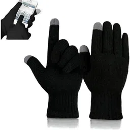 jesal Self Design Winter Men Gloves image 2