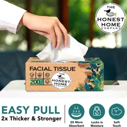 the honest home company 2 Ply Facial Tissues Box - 200 Pulls - Pack of 4 (800 Pulls) image 3