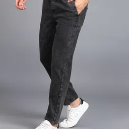 urbano fashion Men Jogger Fit Mid Rise Black Jeans image 3