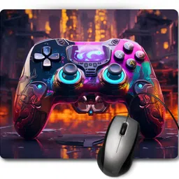 Pawsome Creations Neon Remote 2 Mouse Pad Non Slip Base Mousepad image 1