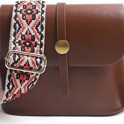 buybeat Red Women Sling Bag Adjustable Crossbody Bag Strap for Girls image 2