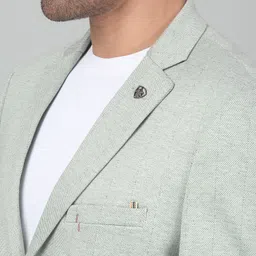 cantabil Men Checkered Single Breasted Casual Blazer image 5