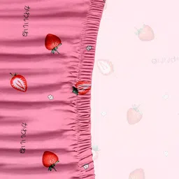 cortina Pink Abstract Polyester 73x57 Inches 2 Seater Sofa Cover image 3