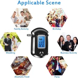 digimetrix Digital Alcohol Tester AT6000 with LED Display & 5 Extra Mouthpieces Analytical Scale image 5