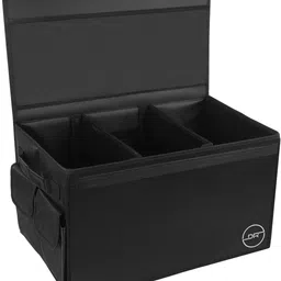 Car Accessories for Trunk Dicky Boot Organizer Storage with Lid Cover for SUV Cars Minivan Cargo Organizers and Portable Handle Trunk Organizer-image-16