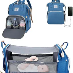 indirocks Diaper Bag/Backpack Foldable Large Capacity, Waterproof-Black Diaper Bag-picture-15