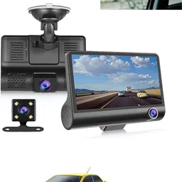 maties 1080P 4 inches LCD car Dash Cam for car security Reverse Assist Camera System Black LCD-picture-24
