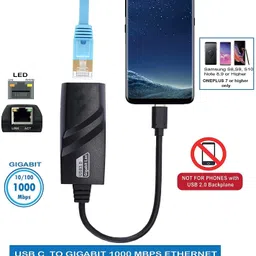 microware Type C to RJ45 Gigabit Ethernet LAN Network Adapter Supporting 10/100/1000 Mbps, Compatible with MacBook Pro 2020, iPad Pro 2020, Surface Book Lan Adapter (1000 Mbps) Lan Adapter image 5