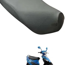 ronish RN_BIKE/SCOOTY/SINGLE SEAT COVER-C0021 Single Bike Seat Cover For TVS Pep Plus-picture-22